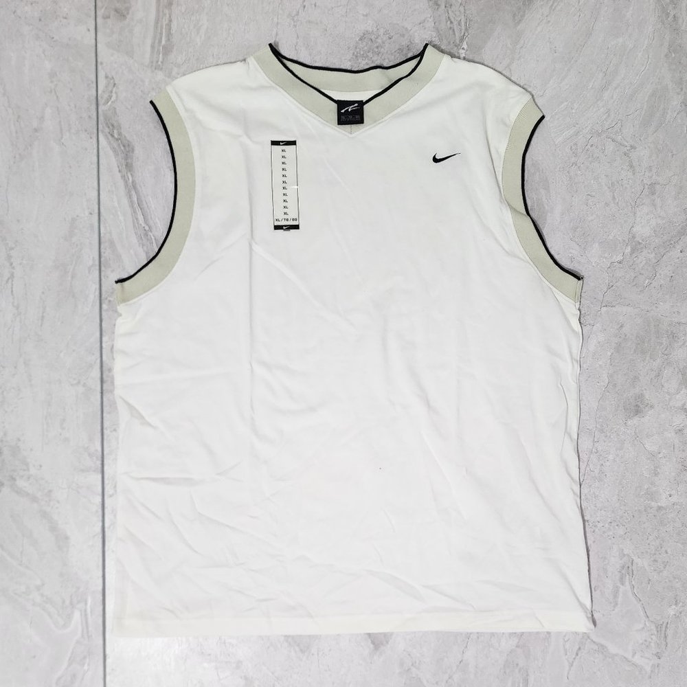 Nike Vintage Tank Top Men's White Size X-Large New